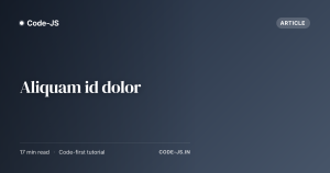 Aliquam id dolor